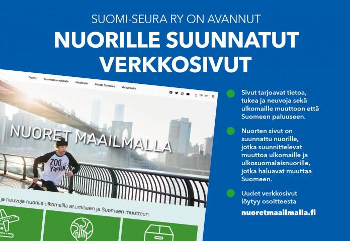 Suomi-Seura ry on avannut nuorille suunnatut verkkosivut. Kuvassa nuori mies skeittaa sillalalla